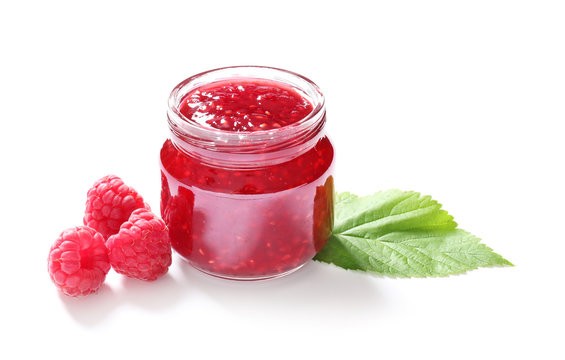 JAM RASPBERRY IN JAR