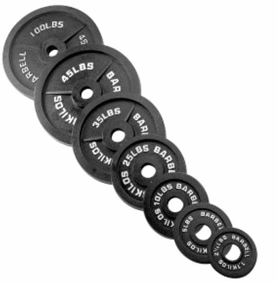 DISC BARBELL CAST IRON 2.5KGS, 2'S