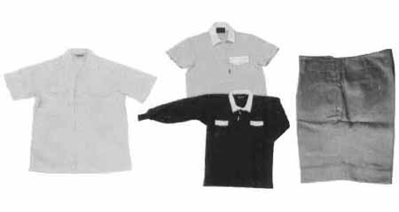SHIRTS OPEN COLLARED WHITE SHORT SLEEVES SIZE-L