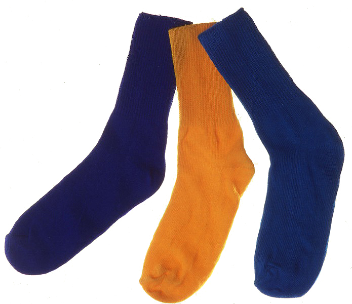 SOCKS ACRYL/COTTON COLORED