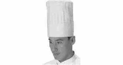 COOK'S CAP COTTON CROWN WHITE