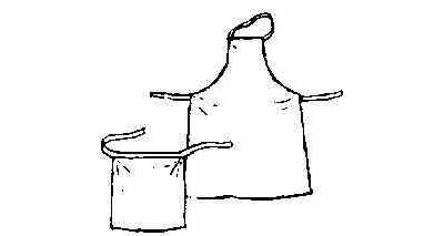 APRON VINYL COLOR BIB TYPE
