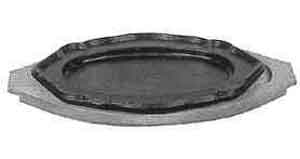 STEAK PLATTER CAST STEEL 300X215MM