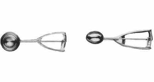 ICE-CREAM SCOOP STAINLESS STEEL ROUND 68MM DIAM 90CC