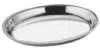 VEGETABLE BOWL OVAL STAINLESS STEEL 290X206MM
