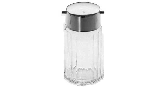 SAUCE BOTTLE GLASS 180CC WITH STAINLESS STEEL TOP