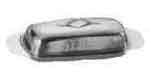 BUTTER TRAY WITH COVER STAINLESS STEEL 185X110MM