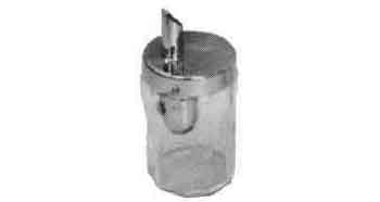 SUGAR DISPENSER GLASS WITH STAINLESS STEEL TOP