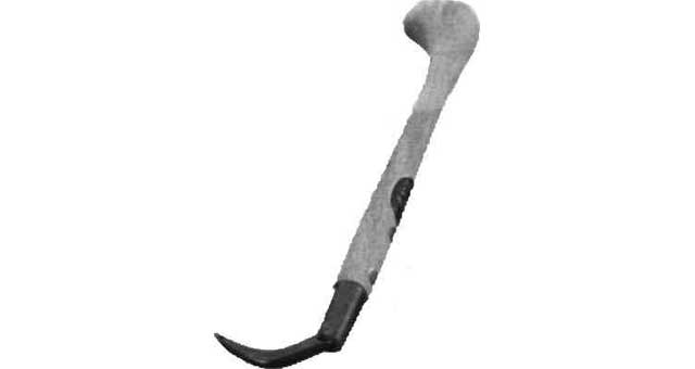 CLAW HAND IRON W/WOOD HANDLE, L:360MM