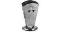 NAPKIN PAPER HOLDER STAINLESS 72X140MM FOR HAND FOLDED