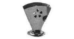 NAPKIN PAPER HOLDER STAINLESS 122X140MM FOR HAND FOLDED