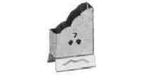 NAPKIN PAPER HOLDER STAINLESS 95X140MM FOR READY FOLDED