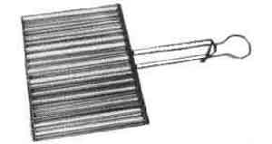 BROILER FISH GALV-IRON 360X300MM