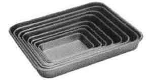 PAN RECTANGULAR ALUMINIUM 345X268X35MM
