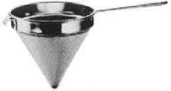 STRAINER CONICAL STAINLESS STEEL 240MM DIAM