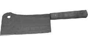 CLEAVER CARBON STEEL 250MM WITH LONG HANDLE