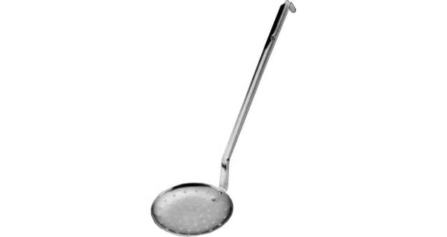 SKIMMER STAINLESS STEEL, BOWL DIAM 160MM