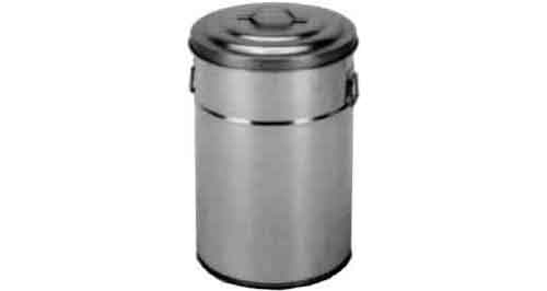 CAN FOOD STORAGE GALV STEEL, W/LID 85LTR