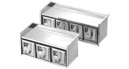 SPICE CONTAINER STAINLESS 8-DRAWER TYPE W430XH220XD150MM