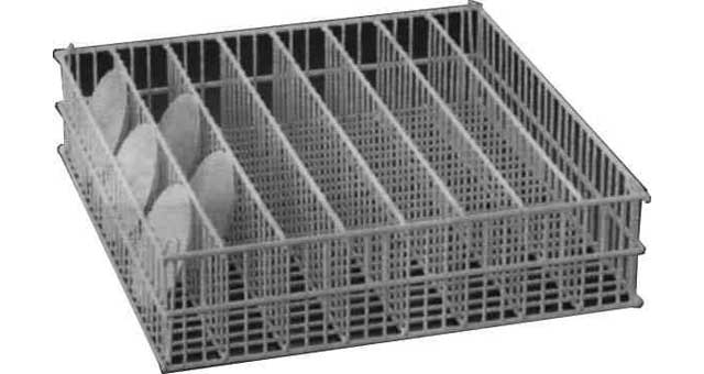 RACK TABLEWARE STEEL WIRE W/PLASTIC COATED 500X250X120MM