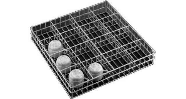 RACK CUP STEEL WIRE, 475X475X80MM FOR 25 CUPS