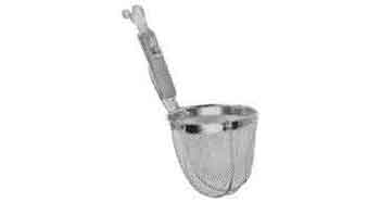 NOODLE BOILER STAINLESS STEEL STRAINER SIZE 130MM DIAM