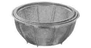 BASKET ROUND STAINLESS STEEL 500MM DIAM