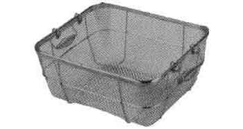 BASKET SQUARE STAINLESS STEEL WITH HANDLE 355X300X150MM
