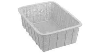 BASKET SQUARE DEEP PLASTIC 360X480X16.5MM