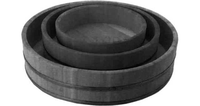 SUSHI TUB WOOD INNER DIA335MM, DEPTH 80MM 1.62LTR