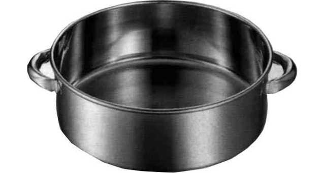 WASH BASIN STAINLESS STEEL, 360MM DIAM 12LTR