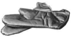 OVEN MITT HEAT PROTECTION ALUMINIZED CLOTH