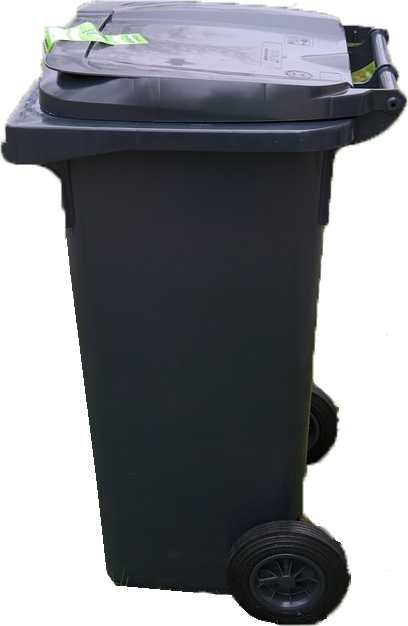 CONTAINER GARBAGE POLYETHYLENE, WITH WHEELS CAPACITY 120LTR