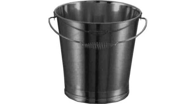 BUCKET STAINLESS STEEL 10LTR