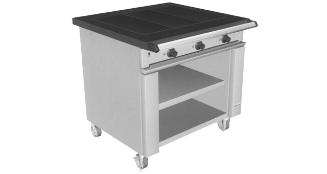 BOILING TABLE ELEC 3 HOTPLATE, RATING 10.5KW 415V 3P 50HZ