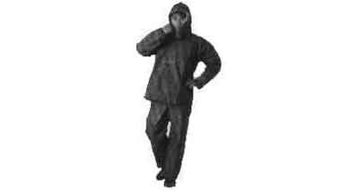 RAIN SUITS WITH HOOD VINYL, SIZE LL
