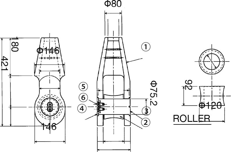 SOCKET ROLLER PIN TYPE 0-42, CARBON & ALLOY STEEL