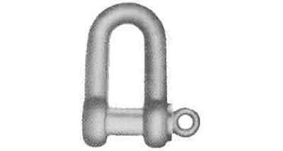 SHACKLE STRAIGHT EYE BOLT, BLACK SE-TYPE 36MM SWL 8TON