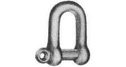 SHACKLE D-TYPE SCREW PIN, BLACK 8MM SWL 0.216TON