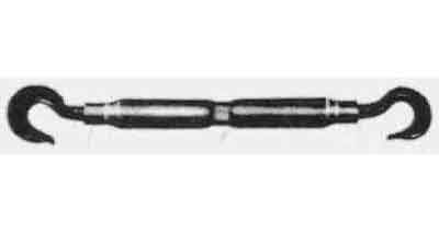 TURNBUCKLE PIPE PS TYPE BLACK, EYE&EYE W7/8X320MM