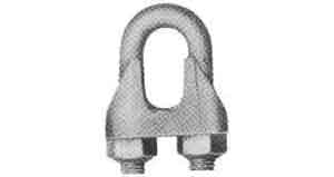 WIRE CLIP CAST-IRON STANDARD, BLACK 25MM