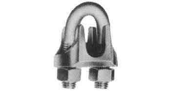 WIRE CLIP MALLEABLE GALV, 3/4"