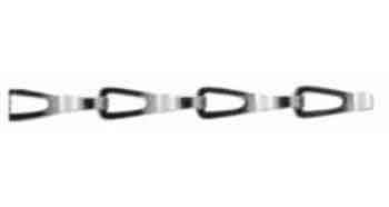 CHAIN BRASS SASH, THICK 0.7MM 14.8X2.7X6.4MM