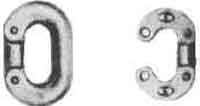 CONNECTING LINK SPLIT BLACK, 9MM