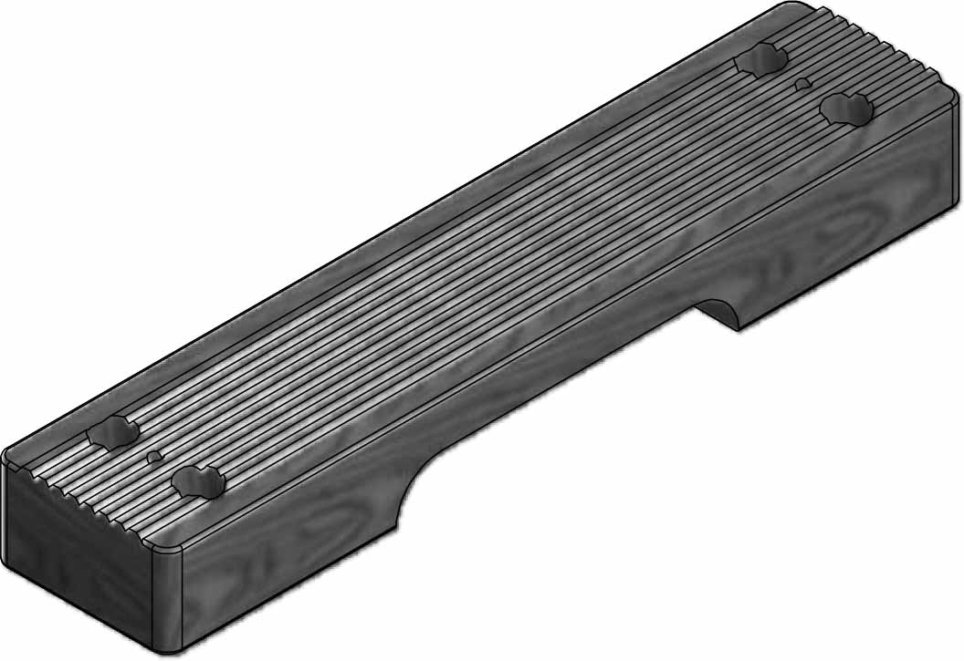 STEP WOOD REGUAR FOR MED/USCG, NORMALISATION 525X115X63MM