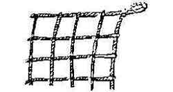 CARGO NET P.P. 3X3MTR, 200MM/MESH RIM ROPE 24MM DIAM