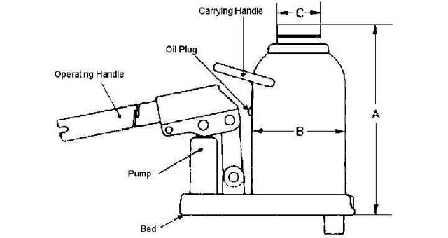 OIL JACK FOR MACGREGOR HATCH, #MCH-7B