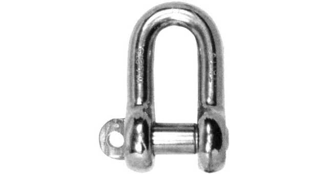 SHACKLE STRAIGHT EYE BOLT, S. STEEL SC 24MM SWL 3.6TON