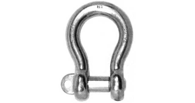 SHACKLE BOW EYE BOLT S. STEEL, BC 18MM SWL 2.0TON