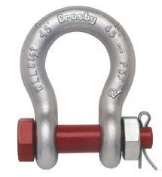 SHACKLE ANCHOR FORGED CROSBY, BOLT TYPE G-2130 GALV 2"